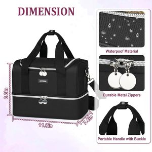 Muestra gratis 4 en 1 caja de belleza de viaje de aluminio bloqueable de gran capacidad vanidad salón de uñas caja de tren rodante portátil - Product Image 4