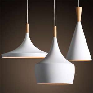 Minimalist Creative Pendant <b>Light</b> Aluminum LED Black White Home Chandelier Eye Caring - Product Image 4