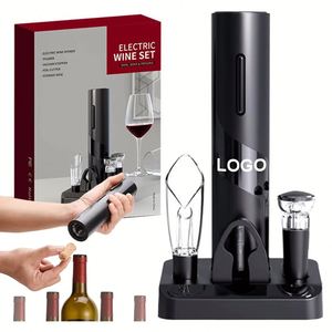 Ensemble d'ouvre-bouteilles automatiques avec logo personnalisé, rechargeable par USB, en acier inoxydable, cadeaux promotionnels - Product Image 1