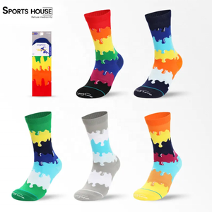 Unisex divertente novità disegno pazzo colorato modello di vernice Street Running palestra <span class=keywords><strong>ciclismo</strong></span> calzini - Product Image 2