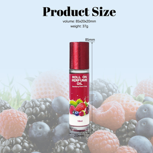 Assurance qualité Huile de parfum à bille 10 ml, parfum quotidien aux notes de fruits, ambré et rose - Product Image 5