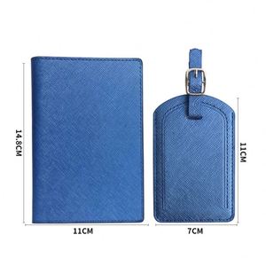 Fundas para Pasaportes y Etiquetas de Equipaje de Cuero al por Mayor, Etiquetas de Equipaje con Logotipo Personalizado ODM para Viajes, Set de Regalo - Product Image 3