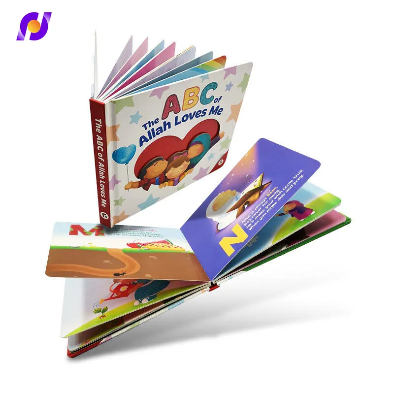 Impresión de cartón totalmente personalizada de fábrica, Impresión de tapa dura para niños, Impresión de cuentos, libros para niños a todo Color