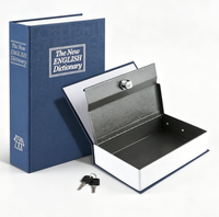Coffre-fort portable en métal en forme de livre de dictionnaire avec serrure à clé, coffre-fort dissimulé en forme de livre, coffre-fort secret caché en forme de livre