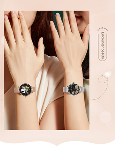 Montre connectée en acier pour femmes avec suivi <span class=keywords><strong>de</strong></span> la santé, entraînement respiratoire, réponse aux appels SOS, écran AMOLED, batterie 180 mAh, étanche IP68 et calculateur <span class=keywords><strong>de</strong></span> santé - Product Image 5