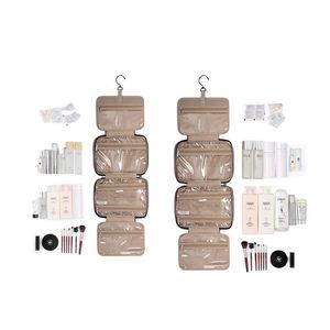 Bolsa de Maquillaje Portátil Impermeable de Gran Capacidad con Logotipo Personalizado de Fábrica BSCI, Bolsa de Aseo Colgante para Mujer y Hombre - Product Image 6