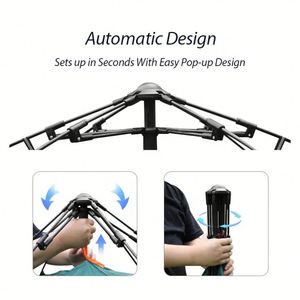 Tentes de camping instantanées résistantes aux UV, pliables, imperméables, automatiques, en forme de dôme, pour la plage, le camping en plein air - Product Image 2
