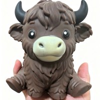 Jouet souple en plastique à presser en forme de vache des Highlands, best-seller transfrontalier, 31cm-50cm, pour les 14 ans et plus