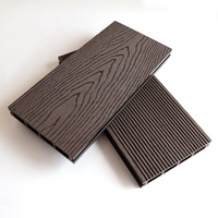 Revêtement de sol en bois et plastique 3d composite, 1 mètre, surface supérieure en composite WPC, pour l'extérieur
