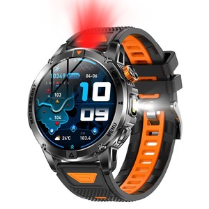 Montre connectée AK93 IP68, tracker d'activité avec moniteur de fréquence cardiaque, de tension artérielle et de SpO2, plus de 100 modes sportifs - Product Image 1