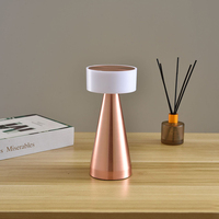 Lampe de table LED moderne en métal avec batterie rechargeable, variateur d'intensité, ambiance portable, tactile et pratique pour une utilisation sur bureau
