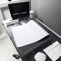 Tapis de souris en caoutchouc blanc personnalisé sur mesure, toutes tailles, vierge pour sublimation, grand format, pour ordinateur et bureau, vente en gros, en stock