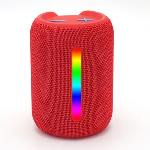 Rádio FM RGB Luz BT tecido alta qualidade tom Stereo Speaker esportes ao ar livre Luz Led impermeável Speaker Sem Fio