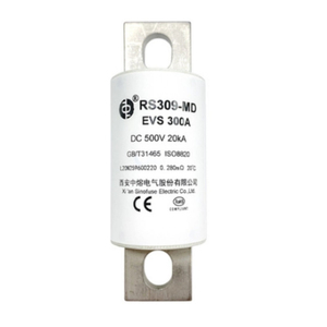 ฟิวส์ Sinofuse รุ่น RS309-MD-EV ซีรีส์ 225A 250A 300A 350A 400A 500VDC 20kA แบบทำงานเร็ว สำหรับป้องกันอินเวอร์เตอร์รถยนต์ไฟฟ้า - Product Image 1