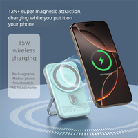 OEM ODM para Batería Inalámbrica Magnética Certificada de 15W, Li-Polímero, 10000 mAh, Soporte Plegable, Ultrafina, Banco de Energía Portátil