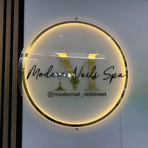 Miễn Phí Thiết Kế Barber Bar Nail Beauty Salon Ánh Sáng Hộp Dấu Hiệu Biểu Tượng Tùy Chỉnh Backlit Đăng Nội Thất Trang Trí Chiếu Sáng Tường Trang Trí - Product Image 2