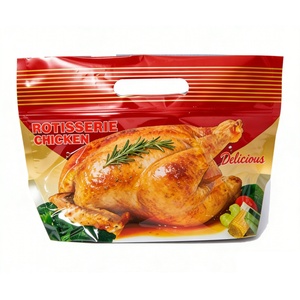 Custom Printed Food Grade Aluminum Foil Anti-fog Microwave Hot Pouch with Zipper Handle Food Packaging Chicken Bags - Product Image 5