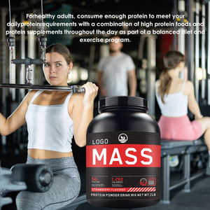 Suplemento de Proteína para Aumentar Masa Muscular, Creatina y Vitaminas, Recuperación y Crecimiento Muscular, Sabor Fresa, Venta al Por Mayor OEM - Product Image 4