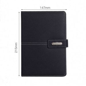 College Ruled Thick Paper Journals <b>Writing</b> School Business Note Taking Navy Leather Notebook Journal and Pen <b>Set</b> for Men - Product Image 2