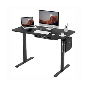 home office workstation metal dual motor computer sit stand table electric intelligent column height adjustable desk for school