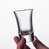 Vente chaude 35ml Ensemble de gobelets en verre à liqueur Mini gobelet classique pour vin, bière et eau Sublimation Tequila Verres à liqueur