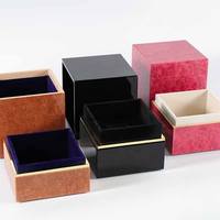 Boîte cadeau en bois pour parfum, vernis brillant de luxe, avec fermeture magnétique, personnalisée, 100 ml, boîte cadeau en bois pour parfum