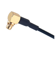 Câble flexible 6/10 cm en PTFE torsadé pour module de contrôle de vol, antenne traversante, connecteur mâle coudé MMCX à filetage extérieur et broche interne SMA