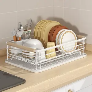 Égouttoir à vaisselle de cuisine en gros Égouttoir à vaisselle multifonctionnel de comptoir Égouttoir de rangement pour placard