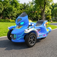 Siège large de moto Outrider à LED lumineuses, alimenté par batterie, pour manège de divertissement en place publique