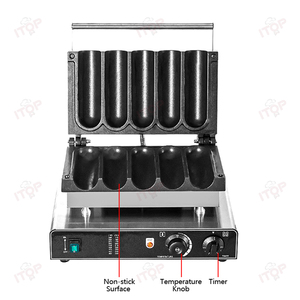 Machine à gaufres électrique commerciale antiadhésive 110V/220V pour wraps de poulet, gaufres bulles, gâteaux et boules croustillantes - Product Image 6