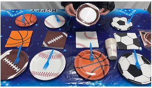 Nuovo Set di Decorazioni per <span class=keywords><strong>Festa</strong></span> di Compleanno a Tema Videogiochi per Ragazzi, Articoli per Feste, Stoviglie Usa e Getta, Striscione, Piatti di Carta, Tovaglioli, Tovaglia - Product Image 6