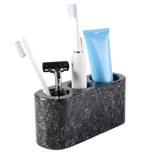 Support de brosses à dents en marbre naturel indien pour salle de bain, organiseur de vanité de luxe, fournisseur en gros pour hôtels et maisons, prix de gros - Product Image 1