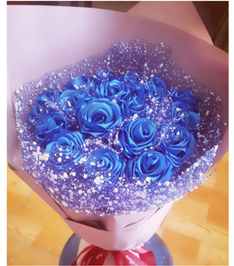 Trắng Dot Shiny <span class=keywords><strong>Polyester</strong></span> Quà Tặng Gói Lưới Chuyên Nghiệp Màu Hoa Gói Giấy Lưới - Product Image 2