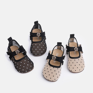 Meisjes Mary Jane dansschoenen met stippen, lente/herfst 2026, ademend, antislip rubberen zool, elastische band sluiting - Product Image 1