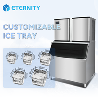 Machine à Glaçons Commerciale Automatique Cubes de Glace Cristalline 60 kg-1200 kg