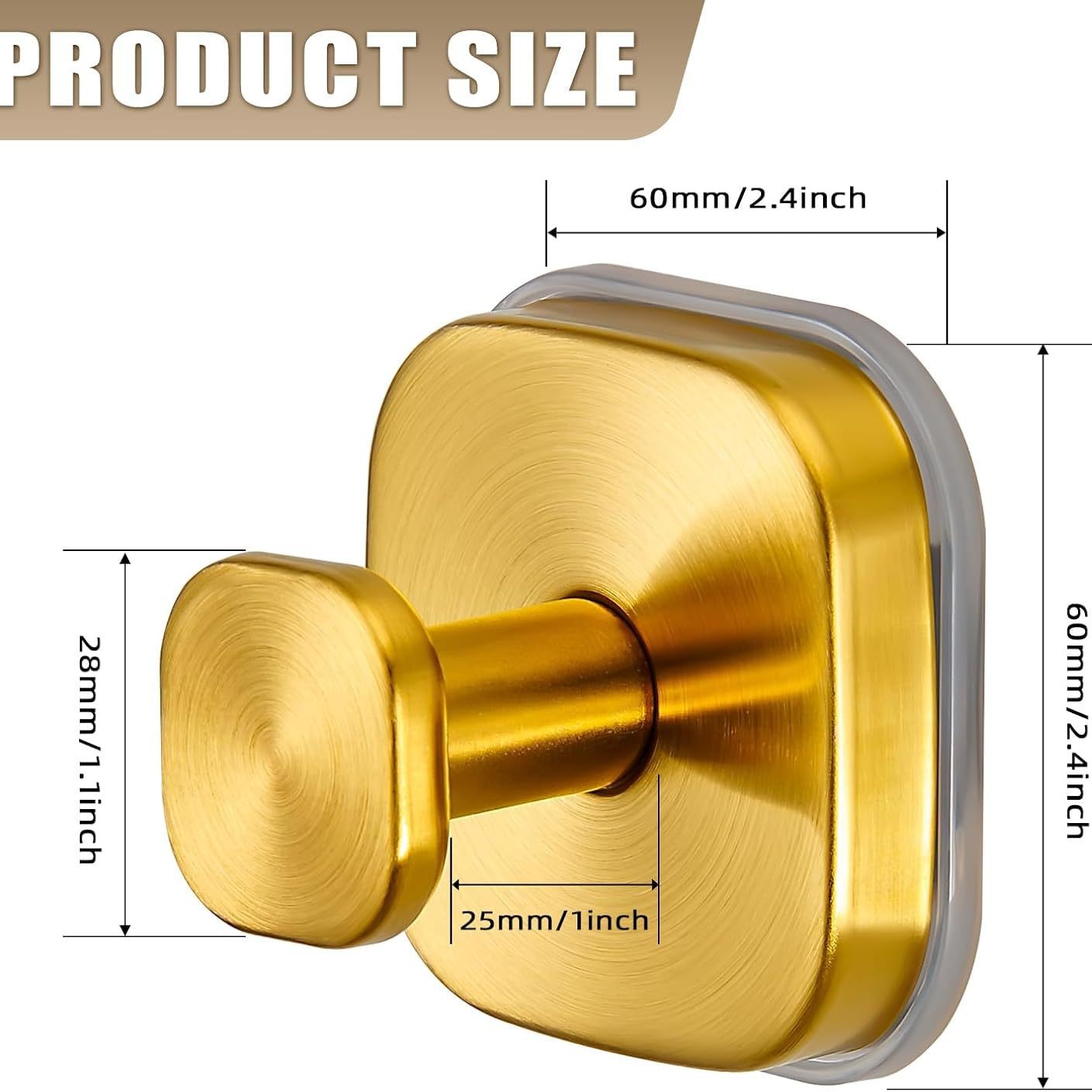 Champignon à ventouse carré comme-raskin