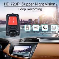 Caméra de tableau de bord DVR Topnavi 720P pour rétroviseur de voiture avec prise USB et prise en charge Android, vision nocturne étanche pour véhicules Accord Alphard