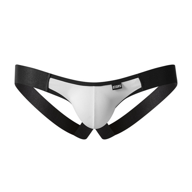 FF2974 Ice Silk Sexy Men's G-Strings Thongs Bulge Pouch Brief Panties Men Briefs Low Rise Jockstraps Underwear