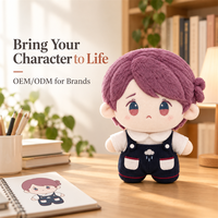 Poupée en peluche Kpop personnalisée CE CPC, poupée en coton rembourrée personnalisée 20cm, votre propre design, fabrication OEM ODM, vente en gros