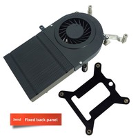 Carte mère ITX tout-en-un avec dissipateur thermique ABS, ordinateur de bureau NAS, ultra-fin 1U, 2 caloducs, ventilateur CPU silencieux 25 dB