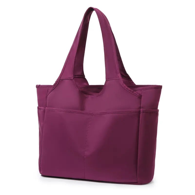 새로운 사용자 정의 패션 여성 토트 백 나일론 레이디 핸드 가방 단일 어깨 어머니의 가방 여러 포켓