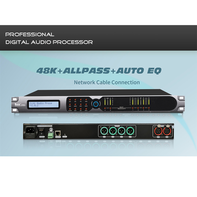 Nuoxun 32-Bit Floating DSP Chip 2 Input 4 Output Digital Signal Processor for Audio Sound Equipment 2-In 4-Out