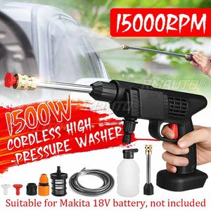 NEW 15000W 50bar Cordless <b>Car</b> <b>Washer</b> High Pressure Cleaner Washing Machine Watering Sparyer Gun Portable <b>Washers</b> for Makit - Product Image 1
