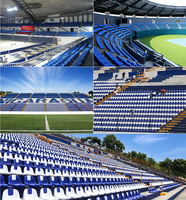 Vente directe d'usine chaise de stade de football protégée contre les UV siège de stade en plastique pour une utilisation en extérieur