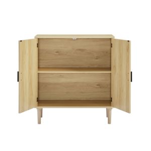 DB Armoires de rangement de cuisine avec portes décoratives en rotin Armoires à vin pour salles à manger Couloirs Salon Console Armoire - Product Image 4