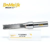 BoMeiJK TCT Fraise à rainurer 3 dents hélice 45° en carbure pour MDF, bois dur, panneaux de particules, contreplaqué - OEM/ODM
