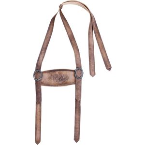 Tirantes Bávaros Personalizados para Hombre, 3.5cm, Piel de Oveja con Hebillas de Aleación para Disfraz de Oktoberfest - Product Image 1