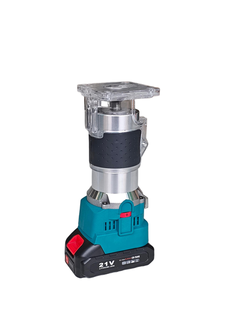 Powerful 21V Lithium Battery Brushless 800W 14000 RPM Wood Cordless Router DIY Fixed Base Trim 3.0Ah/4.0Ah 2-Year