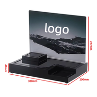 Support d'affichage lumineux en acrylique personnalisable pour la publicité sur le comptoir de produits de soin de la peau, de maquillage et de parfums dans les grands magasins