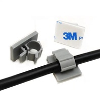 Support de fixation de câble réglable ACT-22 - Serre-câbles durables en nylon 66 pour organiser les cordons avec fixation adhésive pour une stabilité accrue